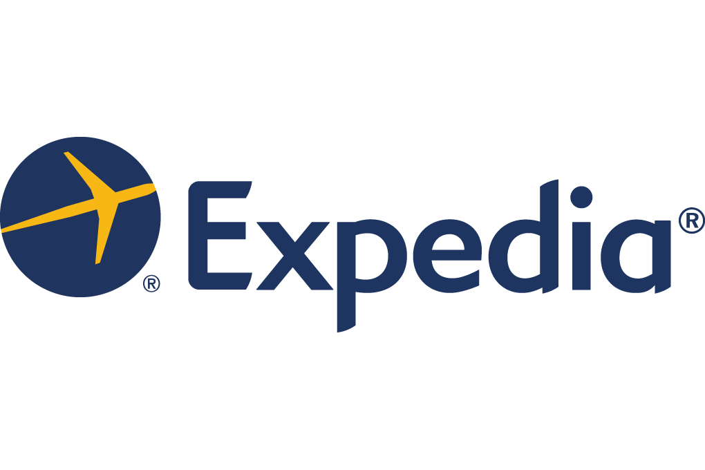 Expedia logo - book an hotel 