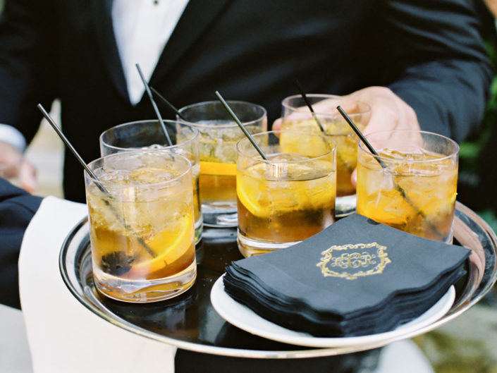 tray passed cocktails, hotel bel air, kristin banta wedding, los angeles event planner