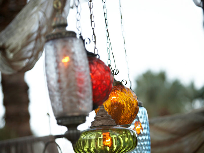 hanging lantern, candles, lighting design, la event planner, event design