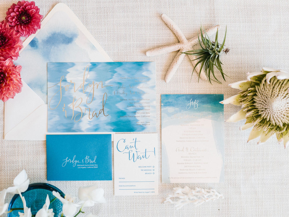 Ocean Inspired Wedding Invitations