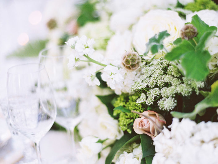 Floral arrangements, glassware, wedding design, wedding decor, roses, outdoor wedding, wedding centerpeice, wedding glassware