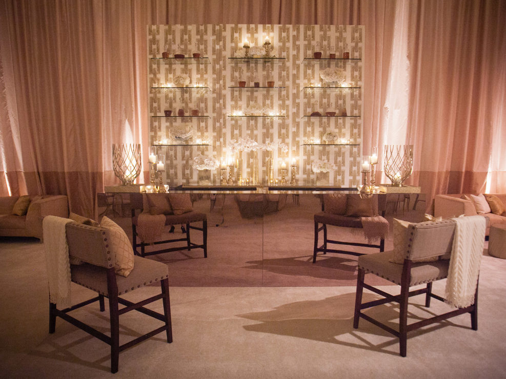 luxurious lounge, couch, wedding design, kristin banta events