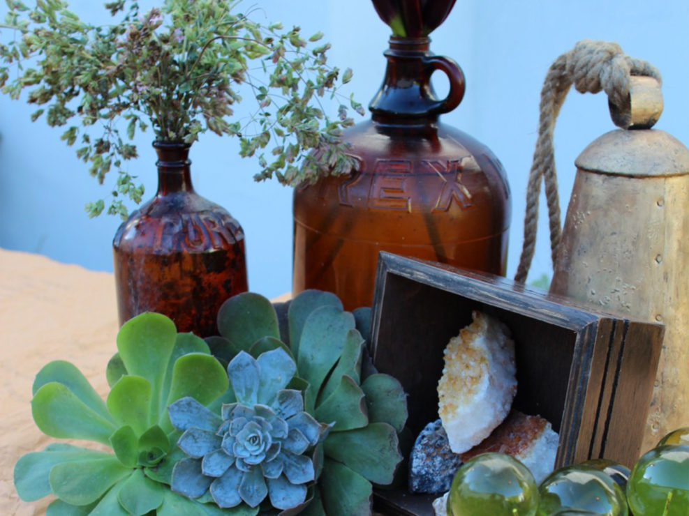 escort card table, succulent, rock, wooden frame, tablescape, wedding decor, event designers