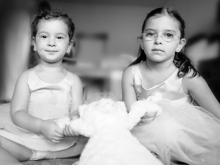 girls, flower girls, wedding, black and white photography,