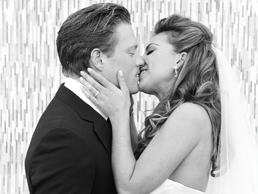Bride and Groom, wedding couple, first kiss, bridal style, LA wedding, wedding planner in Los Angeles
