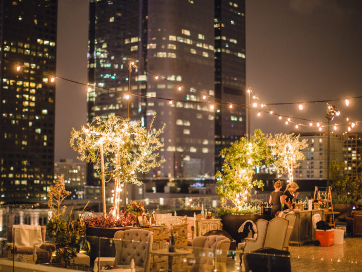 perch, los angeles, rooftop bar, lights, outdoors, la event designer, best event producer