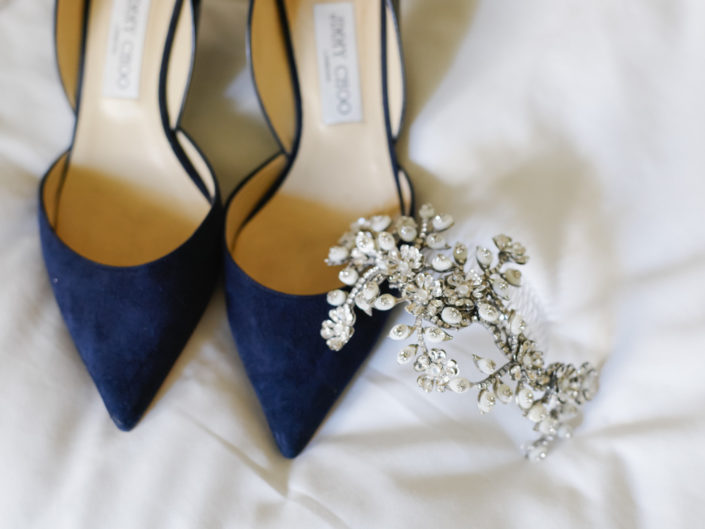 Bridal Accessories, Jimmy Choo Heels, Velvet heels, Bridesmaids accessories, blue shoes, something blue, los angeles event planner