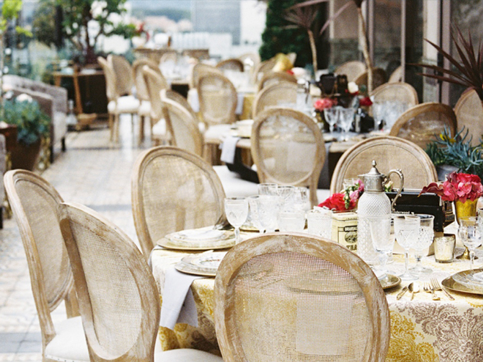 perch, rooftop bar, tablescape, nautical, los angeles, event designers, top event planners