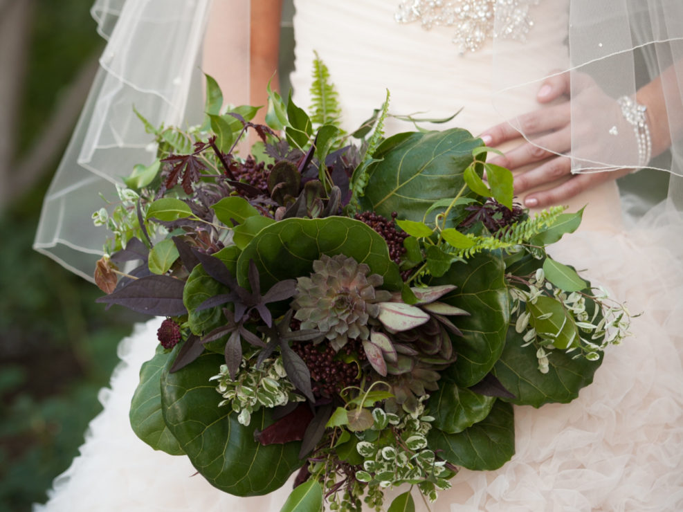 contemporary bouquet, foliage bouquet, greenery bouquet, garden wedding, wedding photography, kristin banta wedding, LA event planner