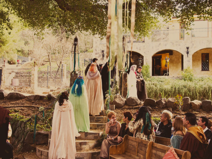 medieval decor, outdoor ceremony, inspired wedding, bride, groom, marriage, party planner, los angeles