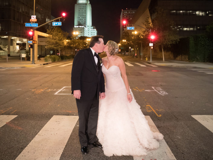 bride and groom, urban garden wedding, kristin banta weddings, LA event planner