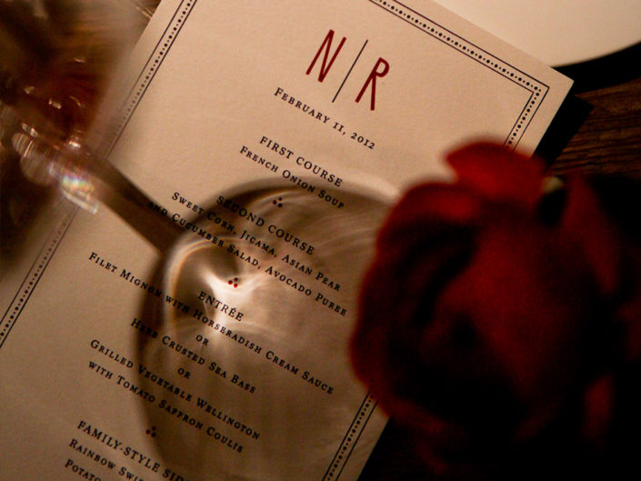 menu, wedding, wine, decor