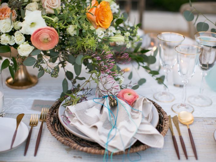 Ojai Valley Inn and Spa Wedding, place setting