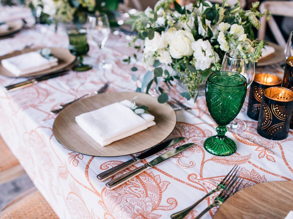 Table Setting Pink Dinner Plate 2