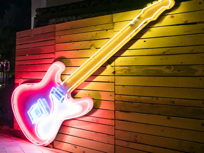 Neon Guitar Event Design