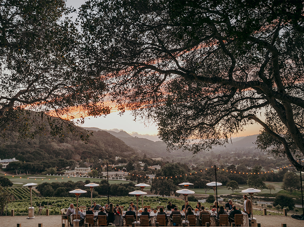 Carmel Wedding Dinner Landscape