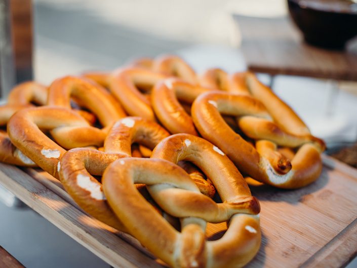 Pretzel Appetizer for Carmel Wedding