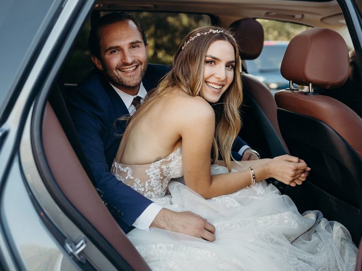 Carmel Wedding Day Bride & Groom