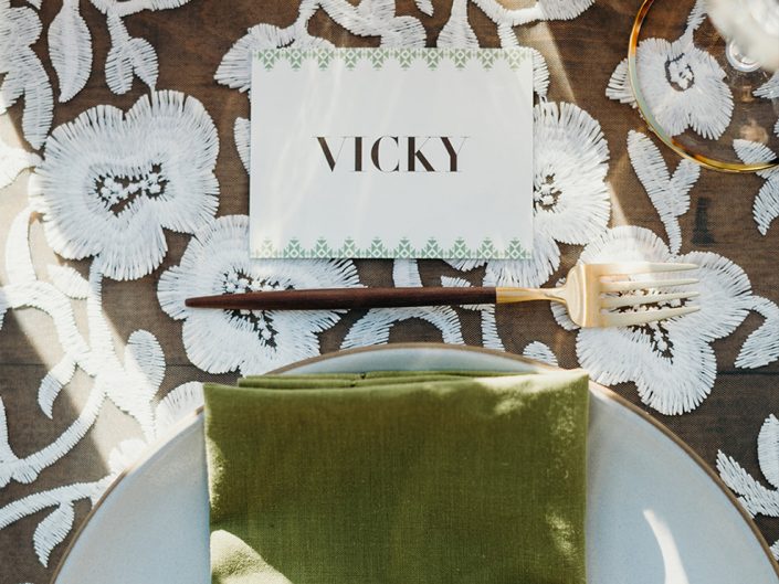 Carmel Wedding Guest Place Card