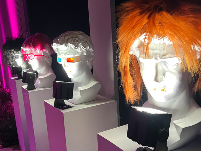 80's busts, Sunglasses, Wig, Sunset Strip 80's Party