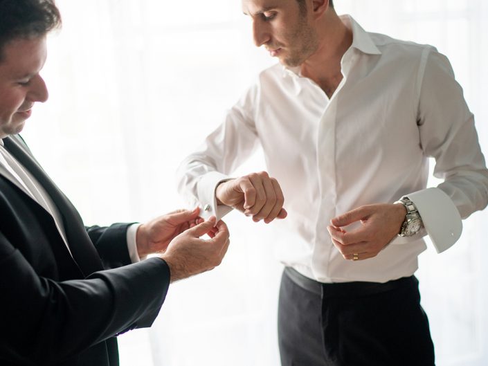groom getting ready