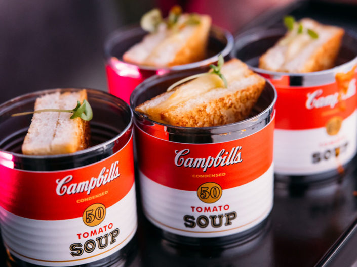 Cambell's Tomato Soup, Food, Sandwaiches, 80's Sunset Strip Party, KBEvents