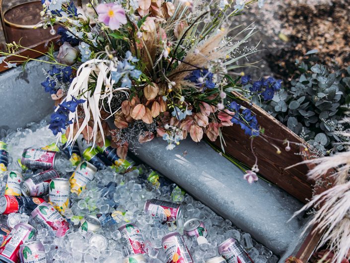 beverage station, decor, corporate retreat, calamigos ranch