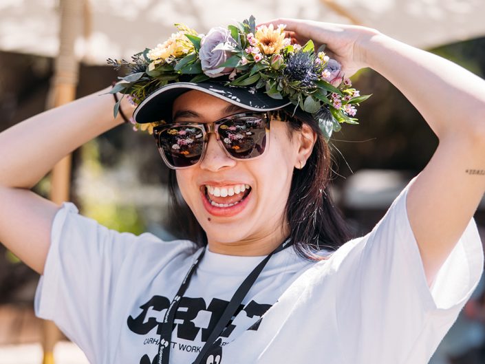 flower crown station, corporate retreat, calamigos ranch